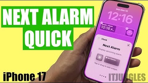 How to Add Upcoming Alarm Clock Widget to iPhone 17 Lock Screen FAST!
