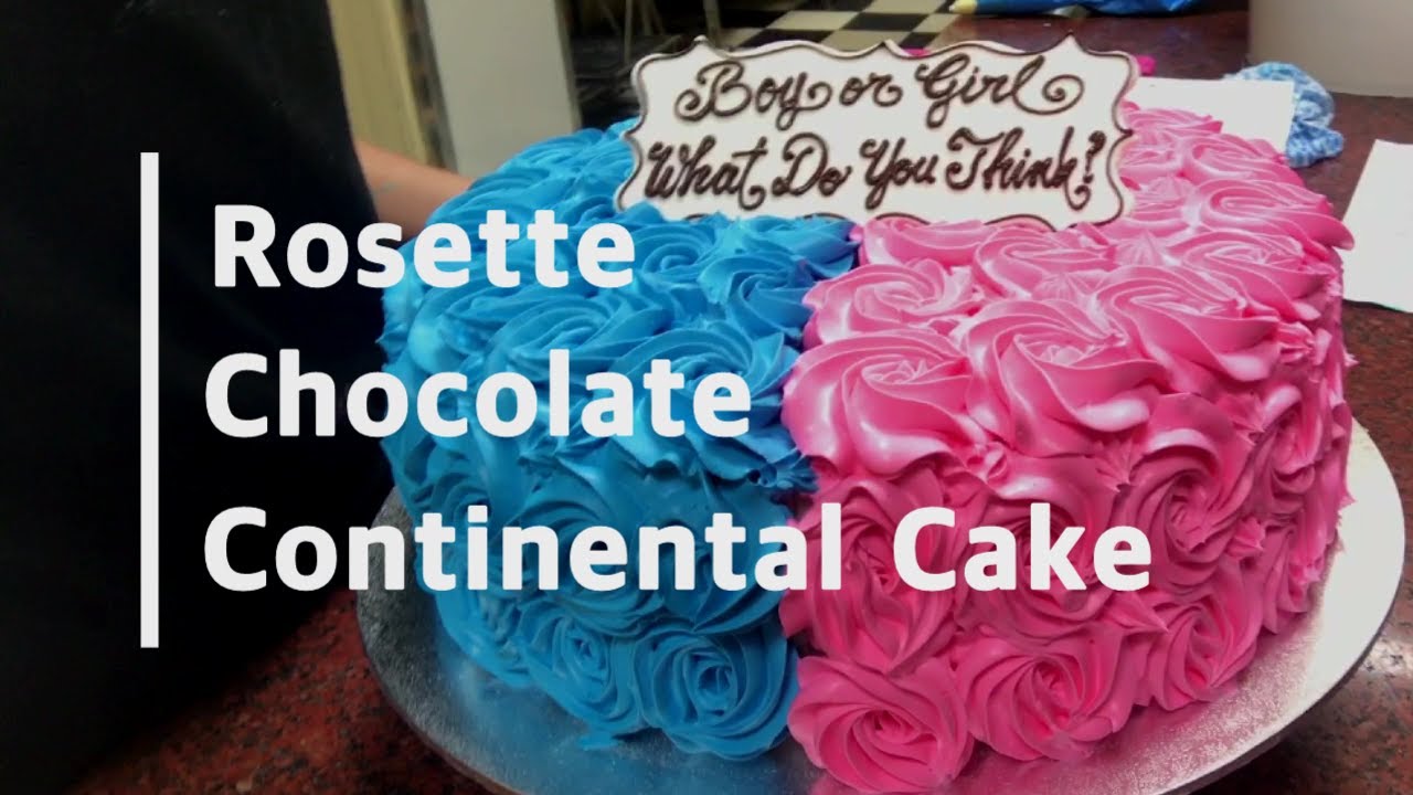 Rosette Chocolate Continental Cake Decoration / 유럽식 초콜릿 케이크 / 멜번 케이크