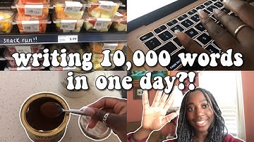 i attempt to write 10,000 words in one day! // writing vlog