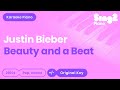Beauty and a Beat - Justin Bieber (Piano backing track)