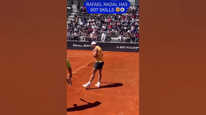 Somebody tell Rafael Nadal to stop copying us!! #shorts #rafaelnadal #rolandgarros #tennis #nadal