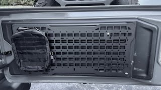 Installing the AL4X4 rear tailgate MOLLE panel