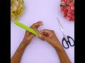 How to make Paper Leaf | Handmade Paper Things | Easy Paper Crafts #diy #paperdecorations #shorts