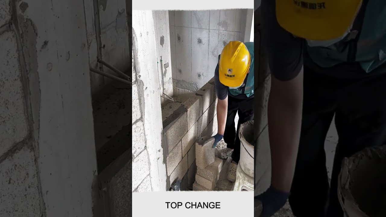  Masonry Betonblock Laying Construction Machine Smartwork Craft Viral Short