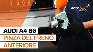 Come sostituire la pinza del freno anteriore su AUDI A4 B6 [TUTORIAL]