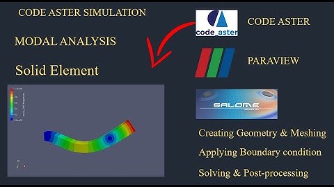Modal analysis of cantilever beam using code aster |Salome meca tutorial|paraview tutorial