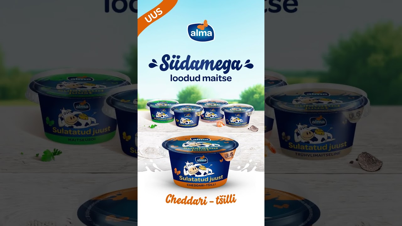 Alma sulatatud juust Cheddari-tšilli 1080x1920