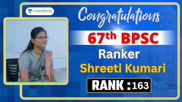 Rank 163 | Sub Divisional Magistrate | 67th BPSC Final Result | Topper Interview | Shreeti Kumari