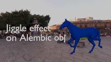 How to add jiggle effect on Alembic object in Blender