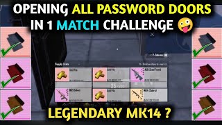 OPENING ALL PASSWORD DOORS IN 1 MATCH CHALLENGE 🤪 PUBG METRO ROYALE