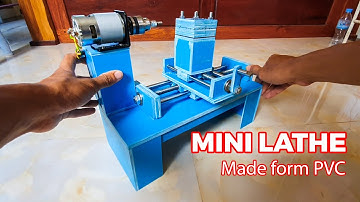 How to Make Mini Lathe from PVC With 775 Motor