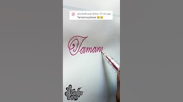 How to make stylish signature | Tamanna | Calligraphy signature