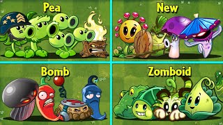 4 Team NEW PLANTS x PEA x BOOMB x ZOMBOID Battlez - Who Will Win? - PvZ 2 v10.6.1 Gameplay