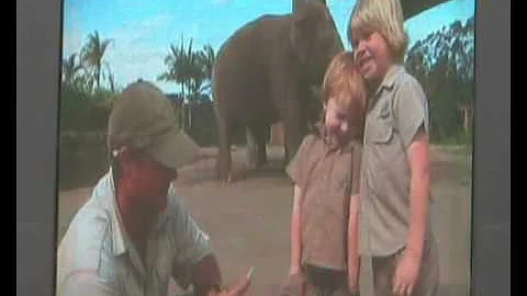 Robert Irwin and Riley Mannion at Australia Zoo