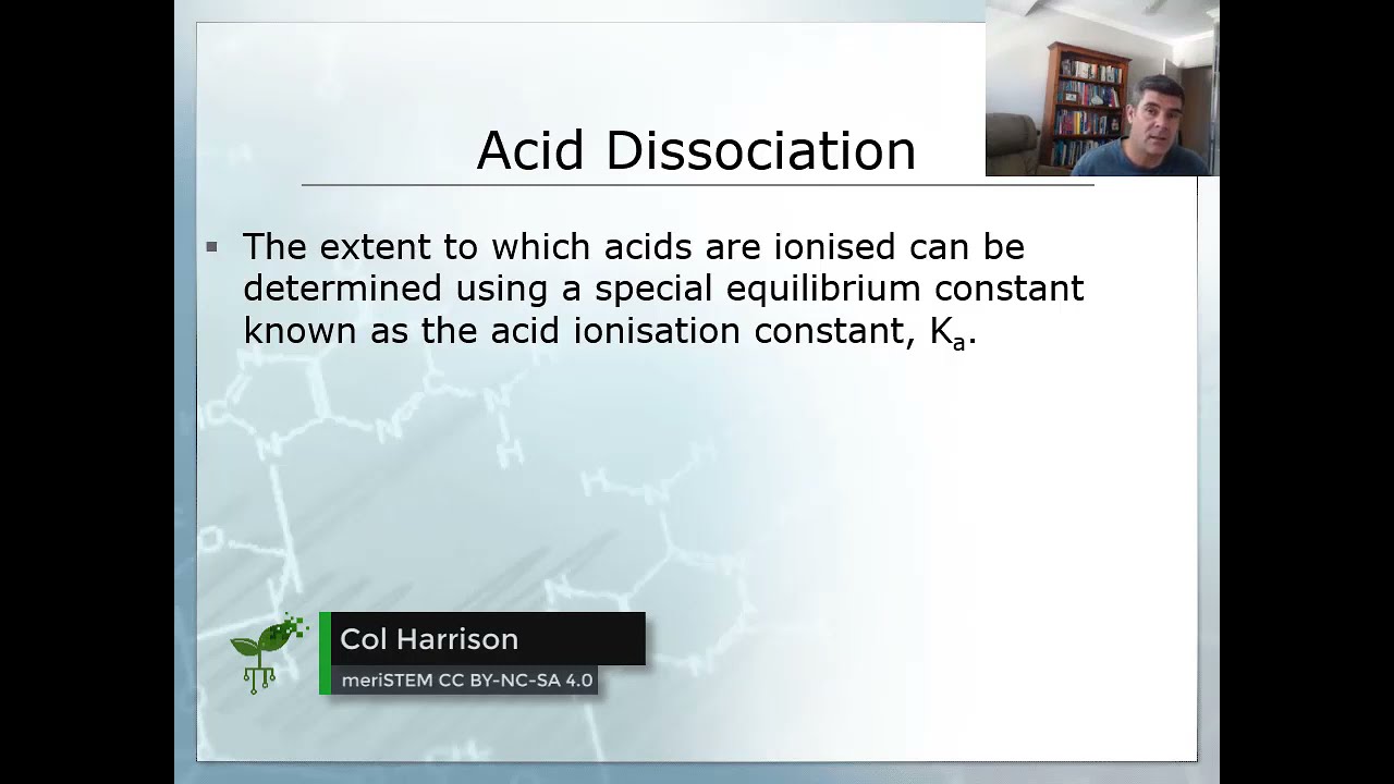Acid dissociation | Acids and bases | meriSTEM