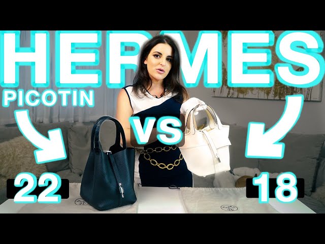Hermès Picotin 18 and 22 size comparison. #hermesbag #hermespicotin18