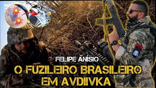 Um fuzileiro naval brasileiro no inferno gelado de Avdiivka.