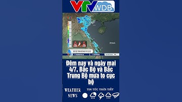 Đêm nay và ngày mai 4/7, Bắc Bộ và Bắc Trung Bộ mưa to cục bộ | VTVWDB