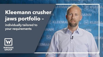Kleemann Crusher Jaws Portfolio – Ideal for Every Application