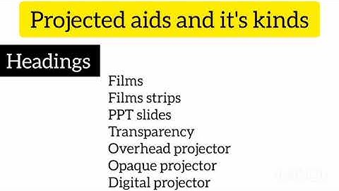 Projected aids and it