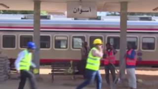 تاخر القطارات القادمه من القاهرة الى قنا محافظة أسوان 25 /8 /2017