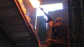 Cordon and search during Rapid Trident - 2016. Ukrainan Marines training.