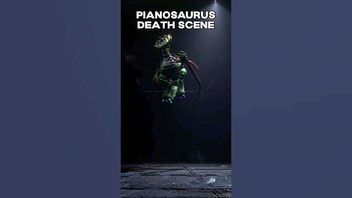Poppy Playtime Chapter 4 Pianosaurus Death Scene
