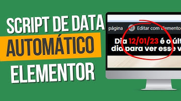 Script de data que atualiza automáticamente - Elementor
