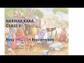 Harihar kaka class x easy english explanation