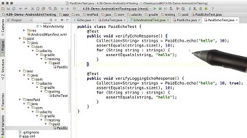 Setting Up Android Tests - Walk Through