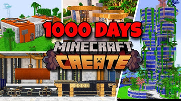 1000 days FULL MOVIE | Minecraft Create Mod | EP: 1-5