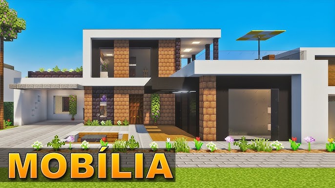 Minecraft - Como fazer uma Casa Moderna com Mobília 