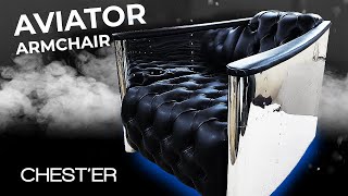 Aviator armchair making DIY