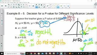 Stats Notes 8-2 z test for a Mean