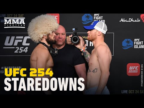 UFC 254 Weigh-In Staredowns - MMA Fighting