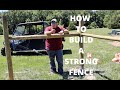 STRONG H BRACE FENCE THAT WILL LAST 50 YEARS!