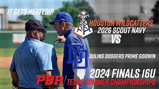 Houston Wildcatters 2026 Scout Navy vs  Dulins Dodgers Prime Godwin | PBR Texas Summer Championships