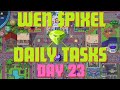 Pixelsday 23wen pixel daily tasks