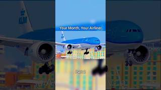 Your Month, Your Airliner ✈️ part 2 #aviation #avgeek #youtube #shorts #edit #fyp #viral