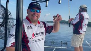 Live Bait fishing on Lake Norman with Jason & Jean Spence