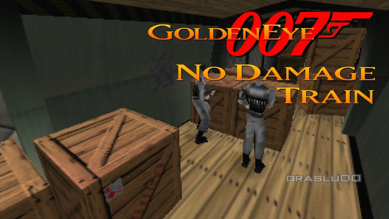 GoldenEye 007 N64 Train 00 Agent No Damage (UltraHDMI) YouTube