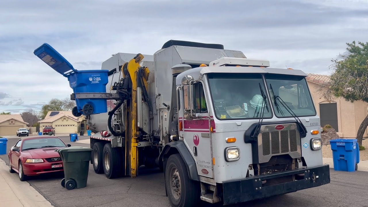 City of Phoenix- Peterbilt 520 CNG Amrep N3 ASL Garbage Truck!