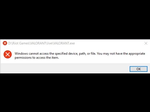 Valorant Windows cannot