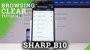 How to Clear Browsing Data in SHARP B10 - Clear Browsing Data