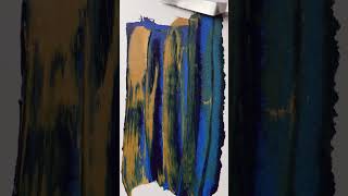 Mix Fix | Phthalo Blue + Yellow Ochre  #shorts #satisfying #paintmixing #asmr