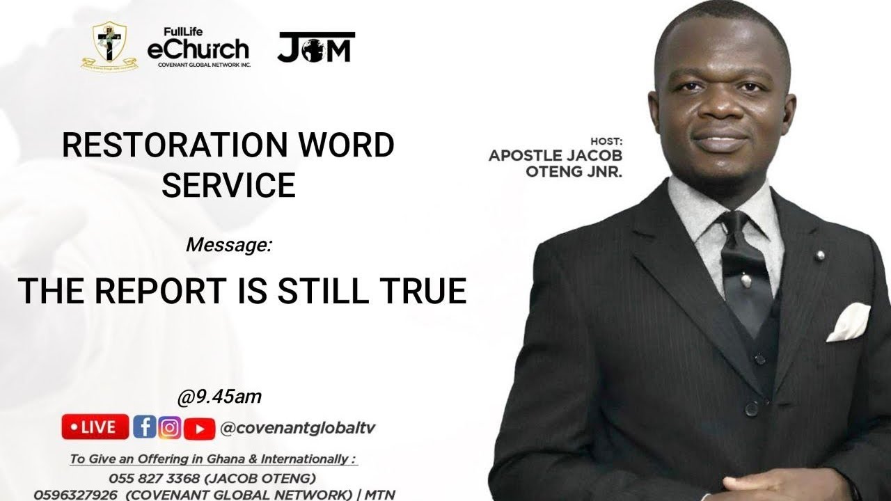 RESTORATION WORD SERVICE || @9.45AM || 15 - 03 - 2026