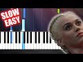 Katy Perry - Bon Appetit - SLOW EASY Piano Tutorial by PlutaX