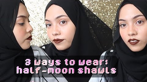 3 Easy Ways: Half-Moon Shawls tutorial | lissapissa