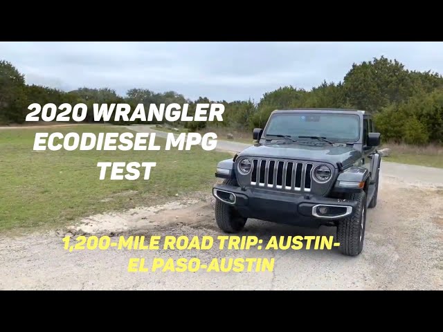 2020 Jeep Wrangler Unlimited Sahara EcoDiesel Road Trip (and Fuel Economy  Test) - YouTube
