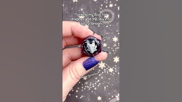 This might be the coolest d20 I’ll ever make #dice #dnd #ttrpg #dragon #art #craft #handmade #gaming